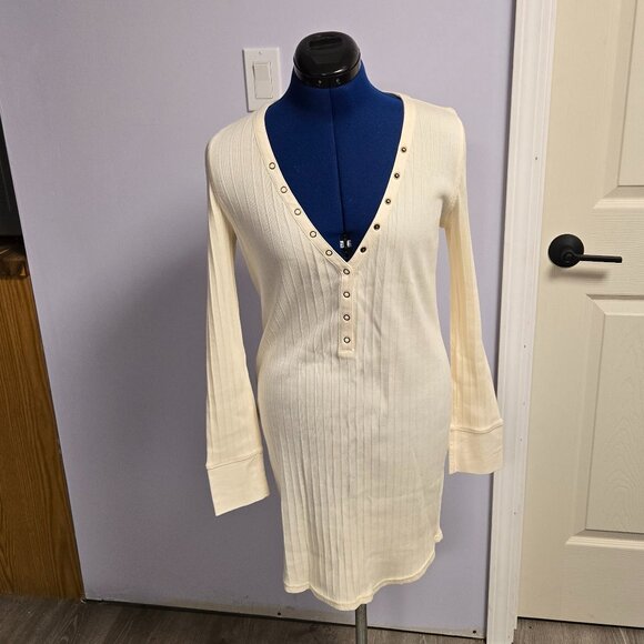 Spell & The Gypsy Collective Stella Ribbed Henley Dress, L, NWOT - Picture 3 of 6